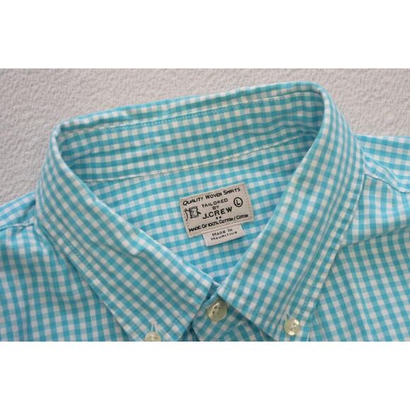 J Crew Dress Shirt Casual Plaid Long Sleeve Button Up Mens Size Large - Picture 6 of 7